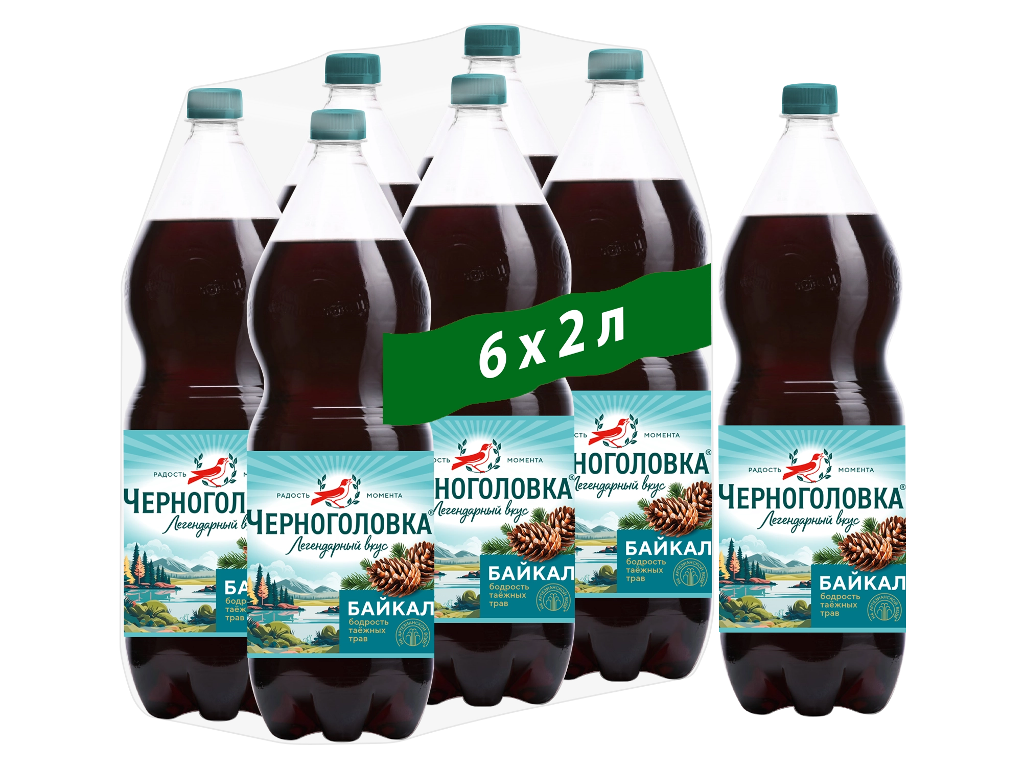 Лимонад ЧЕРНОГОЛОВКА Байкал, газ, 2 л, ПЭТ купить с доставкой по Оренбургу  и области